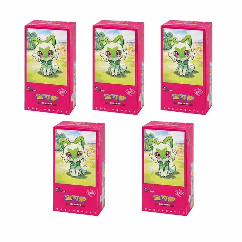 5pcs in Stock 100% Original Genuine Pokemon Trading PTCG Gem Bag Edition Cards Anime Collected Toy Pokemon Card Gift  Boxes Hot