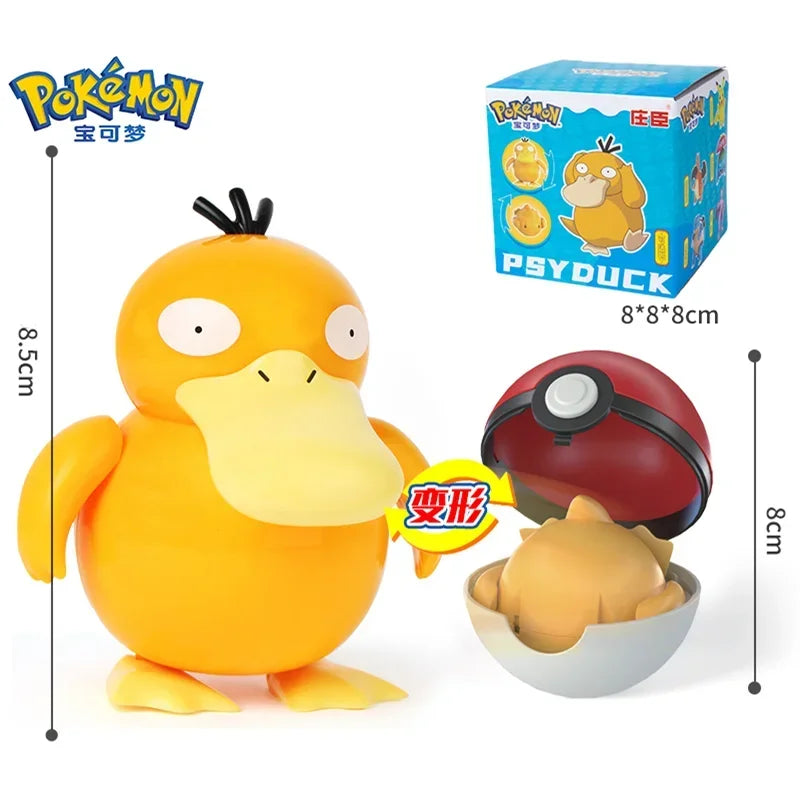Original Pokemon Elf Ball Toys Pocket Monsters Figures Model Pikachu Gengar Elf Ball Dragonite Snorlax Lapras Kids Toy