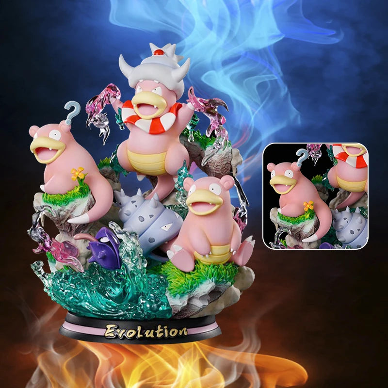 Pokemon Figura Evolution Eevee Action Figure Charizard Raichu Mewtwo Dragonite Venusaur Gengar Illuminous Model Decoration Gifts