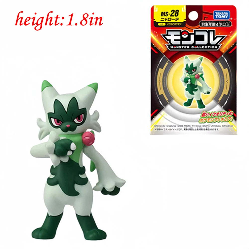 ORIGINAL Pokemon Anime Figure Toy Pikachu Gengar Charizard Dragonite Lucario Psyduck Eevee Cartoon Figurine Model  Decor Gift