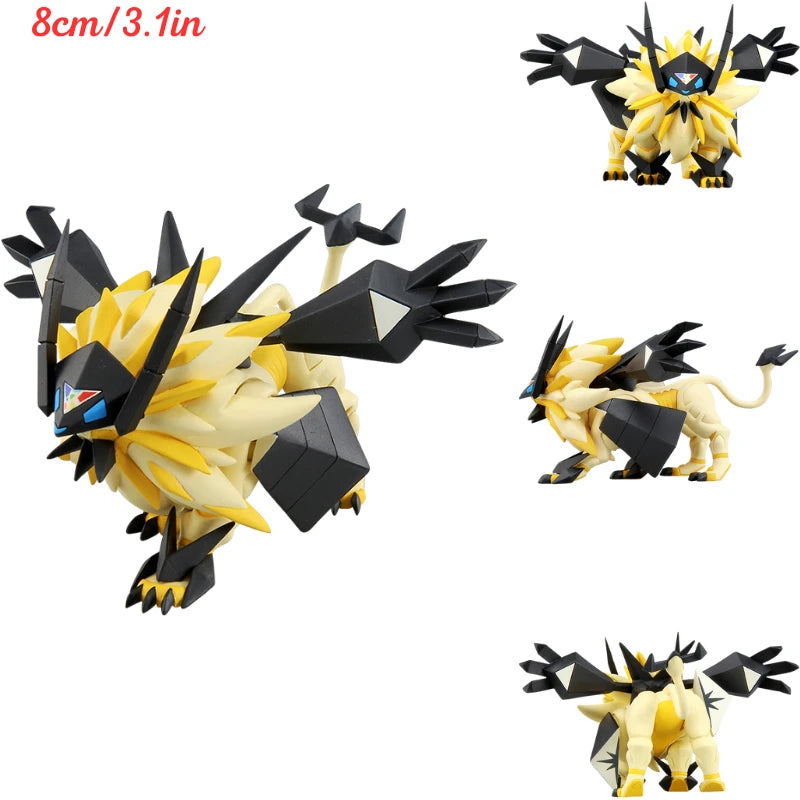 Original Takara Tomy Pokemon Solgaleo Lunala Collectible Figure Toys Anime Ultra Dawn Wings Necrozma Model Doll Festivals Gifts