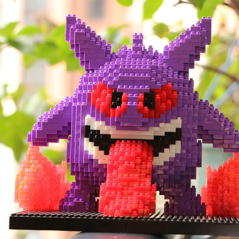 Pokemon Building Block Lucario Mewtow Cubone Gyarados Gengar Piplup Mega Charizard Figure DIY Assembly Micro Bricks Toys for Kid