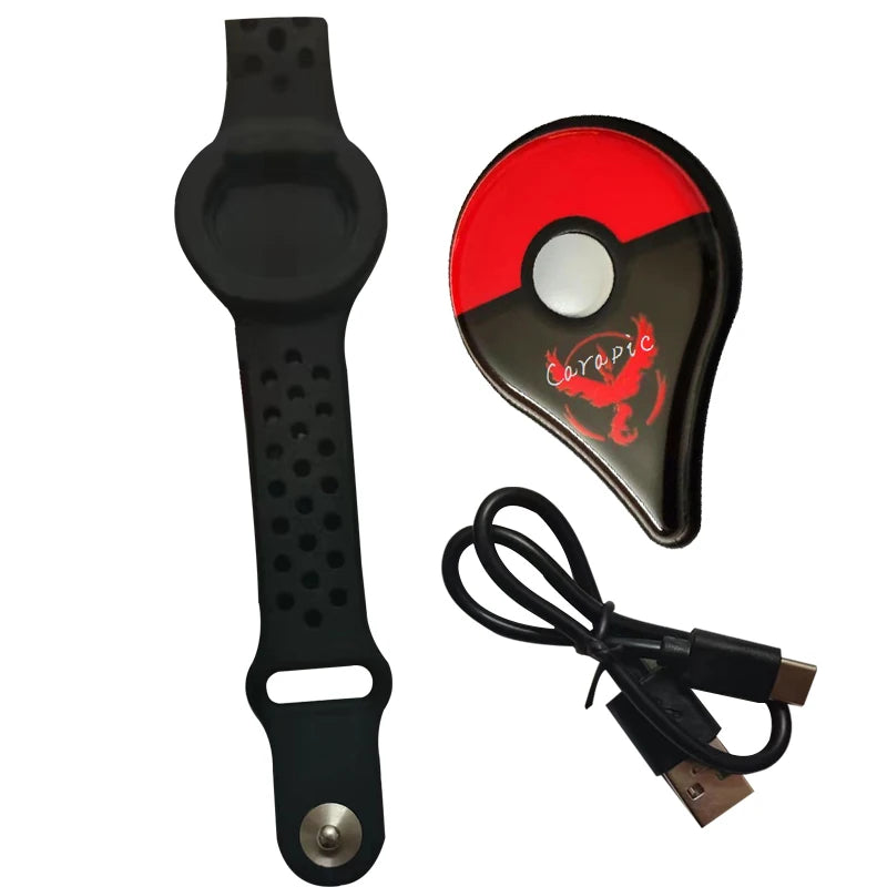 Auto Catch Type-c Rechargable For Pokemon Go Plus Wristband Bracelet Digital Watch Bluetooth Band Switch Game Accessory