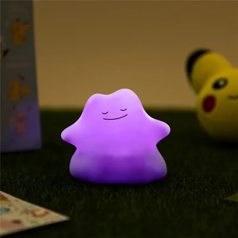 Pokemon Pikachu Snorlax Cartoon Night Light Creative Mini Bedroom Bedside Light Cute Eevee Ditto Night Light Birthday Gift