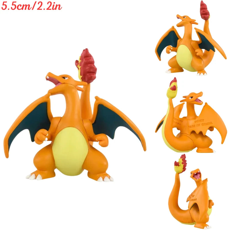 Original Takara Tomy Pokemon Venusaur Blastoise Charizard Figure Toys Anime Pikachu Umbreon Vaporeon Charcadet Model Dolls Gifts