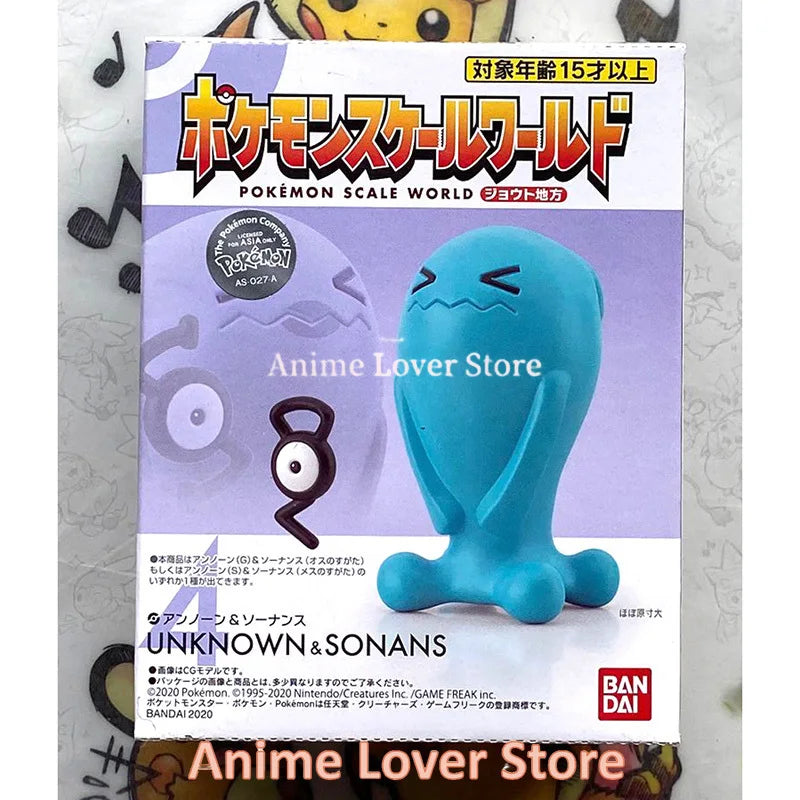 Bandai Original Scale World POKEMON Johto Region Gold Typhlosion Wobbuffet Totodile Togepi Pichu Anime Figure Toys for Kids Gift