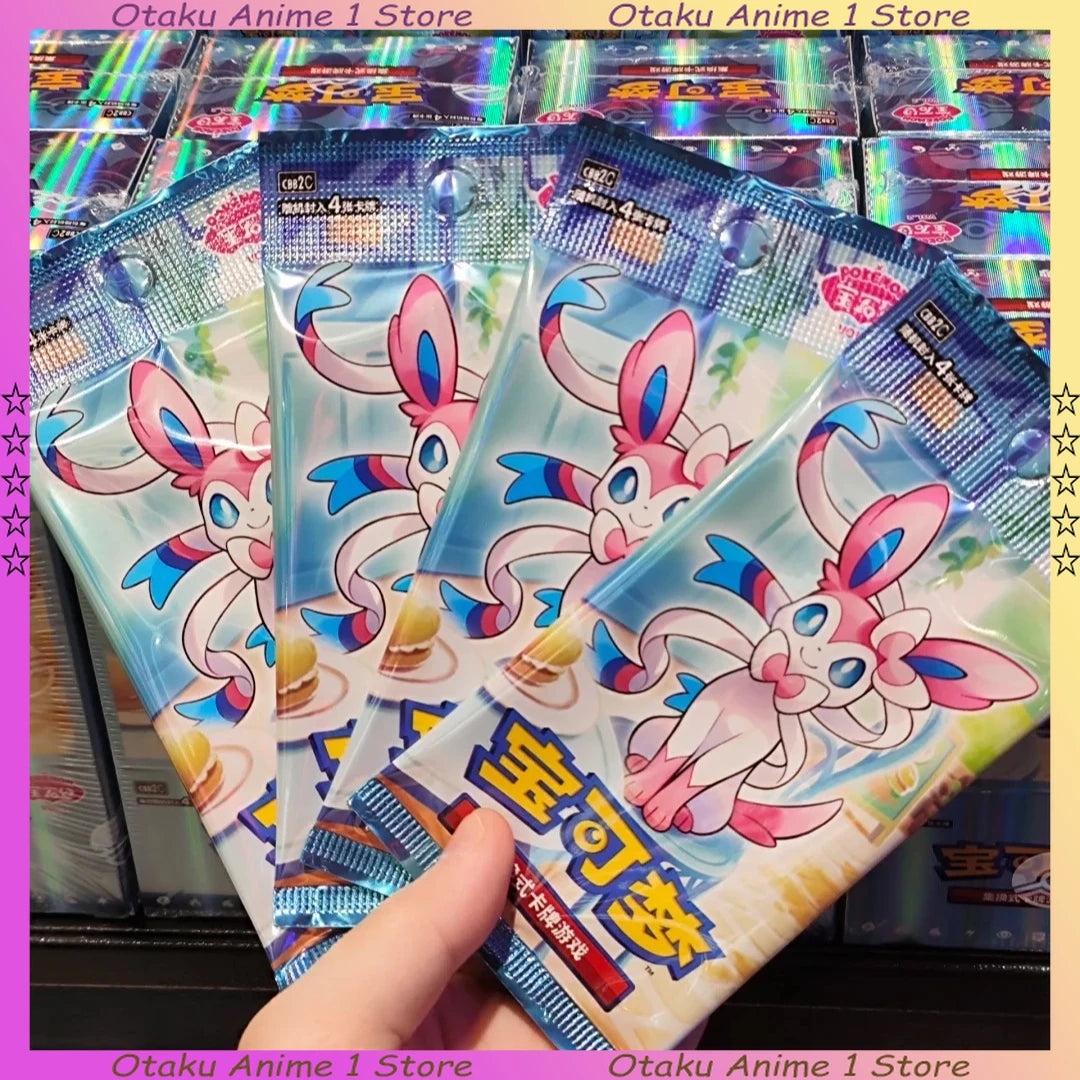 1/2/5 Boxes Pokemon Gem Pack Vol.2 Cards Eevee Album Bag Box Ptcg Trading Card Game Collection Toy Boy Girl Gifts