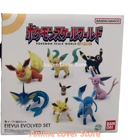 Bandai Original Scale World POKEMON Paldea Region Penny Sylveon Eevee Flareon Vaporeon Jolteon Glaceon Espeon Anime Figures Toys