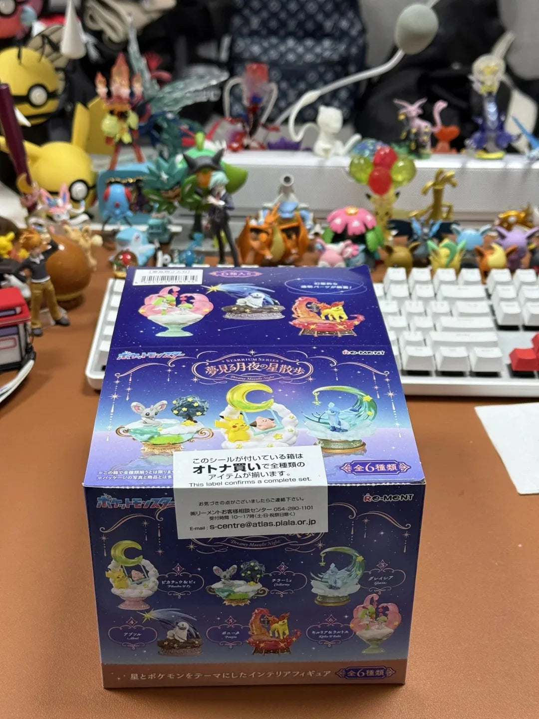 Original Re-Ment Pokemon Starrium Series Dreaming Moonlit Night Absol Glaceon Minccino Pikachu&Cleffa Kirlia&Ralts Ponyta Toy