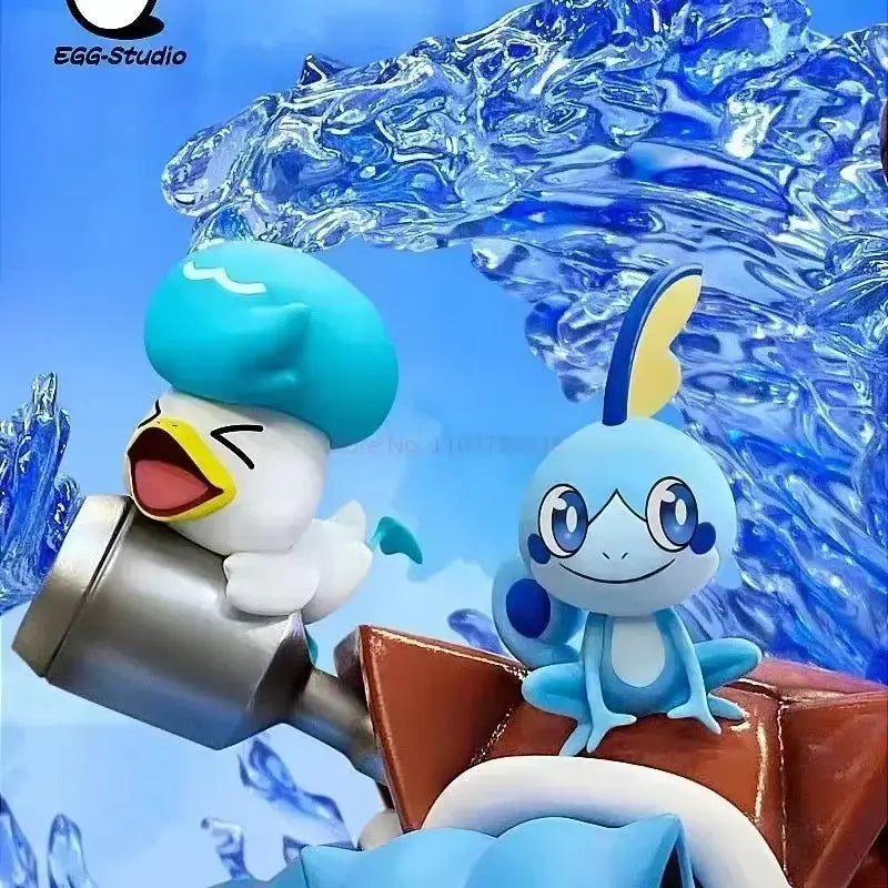 Anime Pokemon Charizard Family Figure Bucket Ocean Blastoise Valley Collectible Action Figurine Statue Dolls Model Ornaments