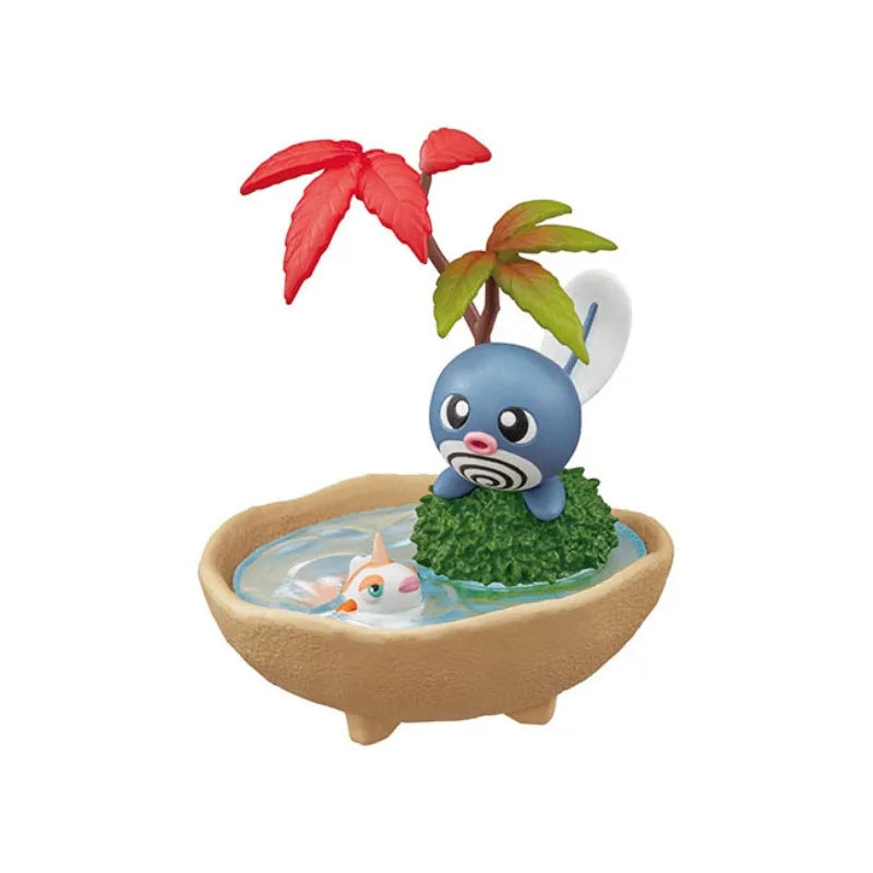 Re-ment Pokemon Pikachu Vulpix Ho-Oh Poliwag Mawile Lucario Potted Plant Figure Blind Box Toys Model Collection Ornaments Gifts