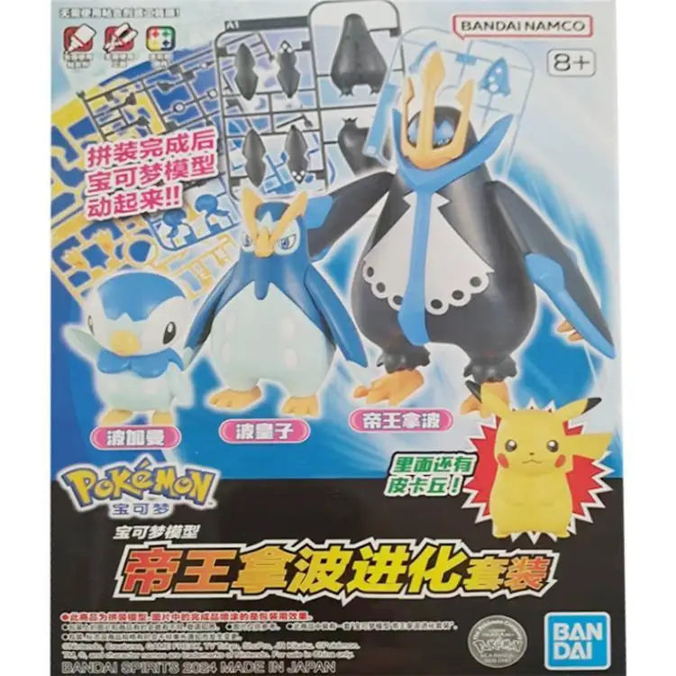 Bandai Original Pokemon Action Figures Mega Lucario Mega Charizard X Meowscarada Scizor Dolls DIY Assembly Collection Model gift