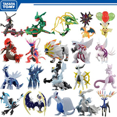 Original Takara Tomy Pokemon Figure Toys Koraidon Rayquaza Palkia Groudon Solgaleo Arceus Charizard Anime Figurine Model Dolls