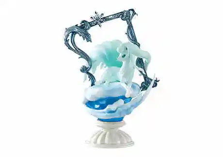 Re-Ment Pokemon Figures Decor Frame Collection Alolan Ninetales Ceruledge Serperior Pikachu Suicune Sylveon Toy Surprise Gift