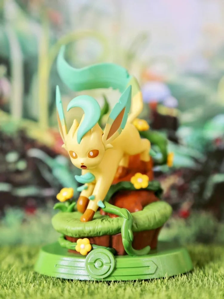 Anime Pokemon Funism Original Adventure Eevee Family Suit Blind Box Jolteon Sylveon Action Figure Collection Model Kids Toy Gift