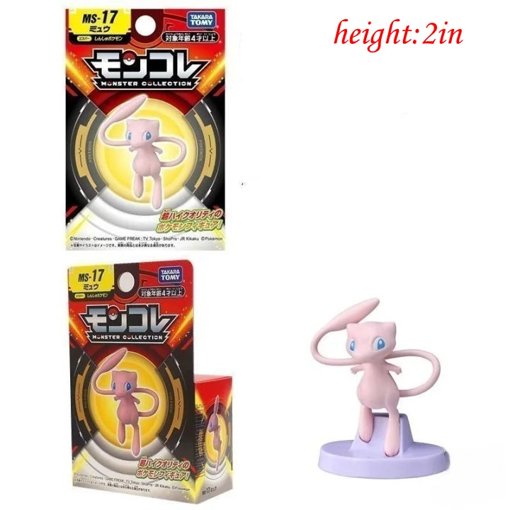 ORIGINAL Pokemon Anime Figure Toy Pikachu Gengar Charizard Dragonite Lucario Psyduck Eevee Cartoon Figurine Model  Decor Gift