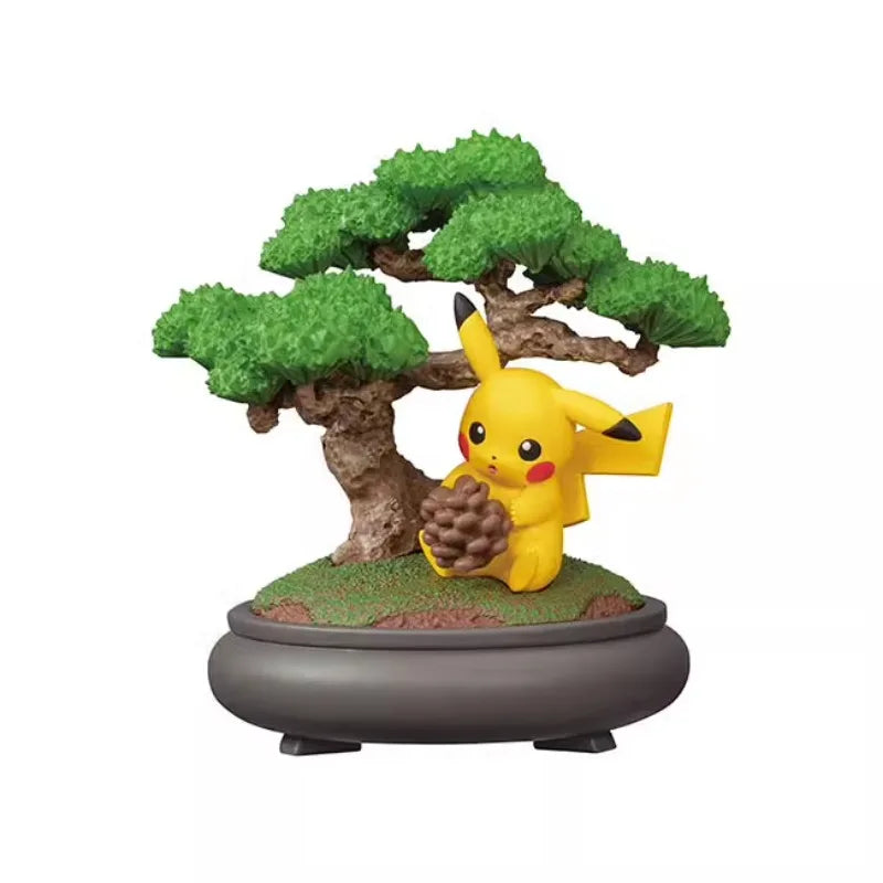 Re-ment Pokemon Pikachu Vulpix Ho-Oh Poliwag Mawile Lucario Potted Plant Figure Blind Box Toys Model Collection Ornaments Gifts