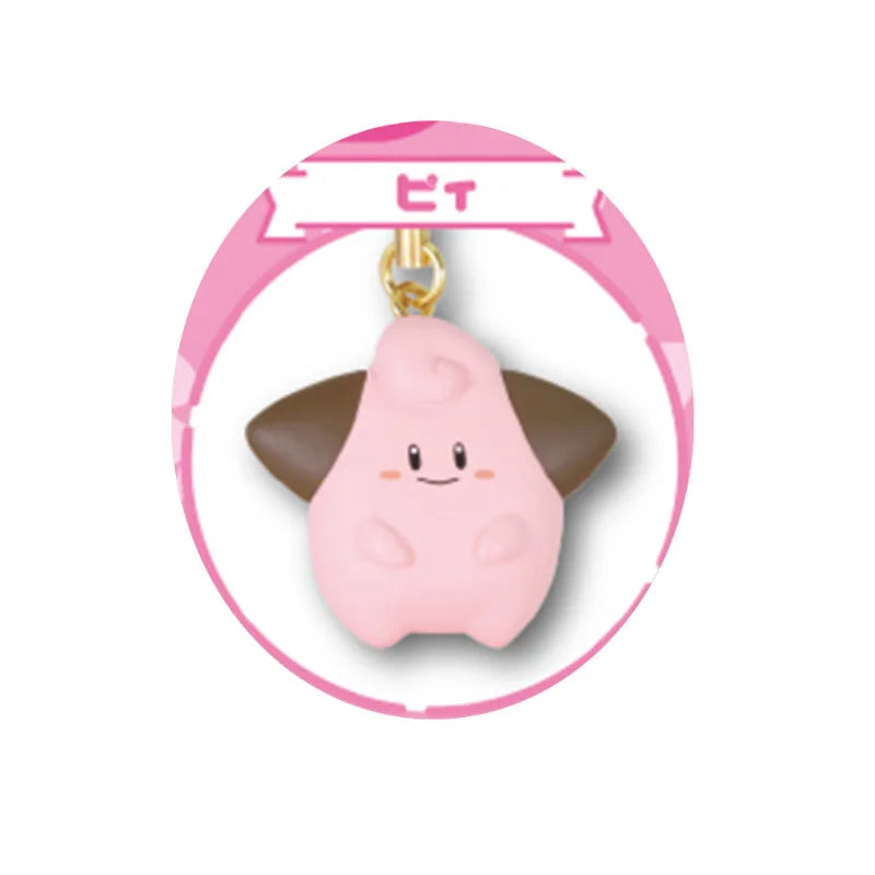 Anime Pokemon Gashapon Toys Elf Pendant Series 9 Swirlix Milcery Cleffa Togepi Alcremie Cartoon Figure Model Decoration Gifts