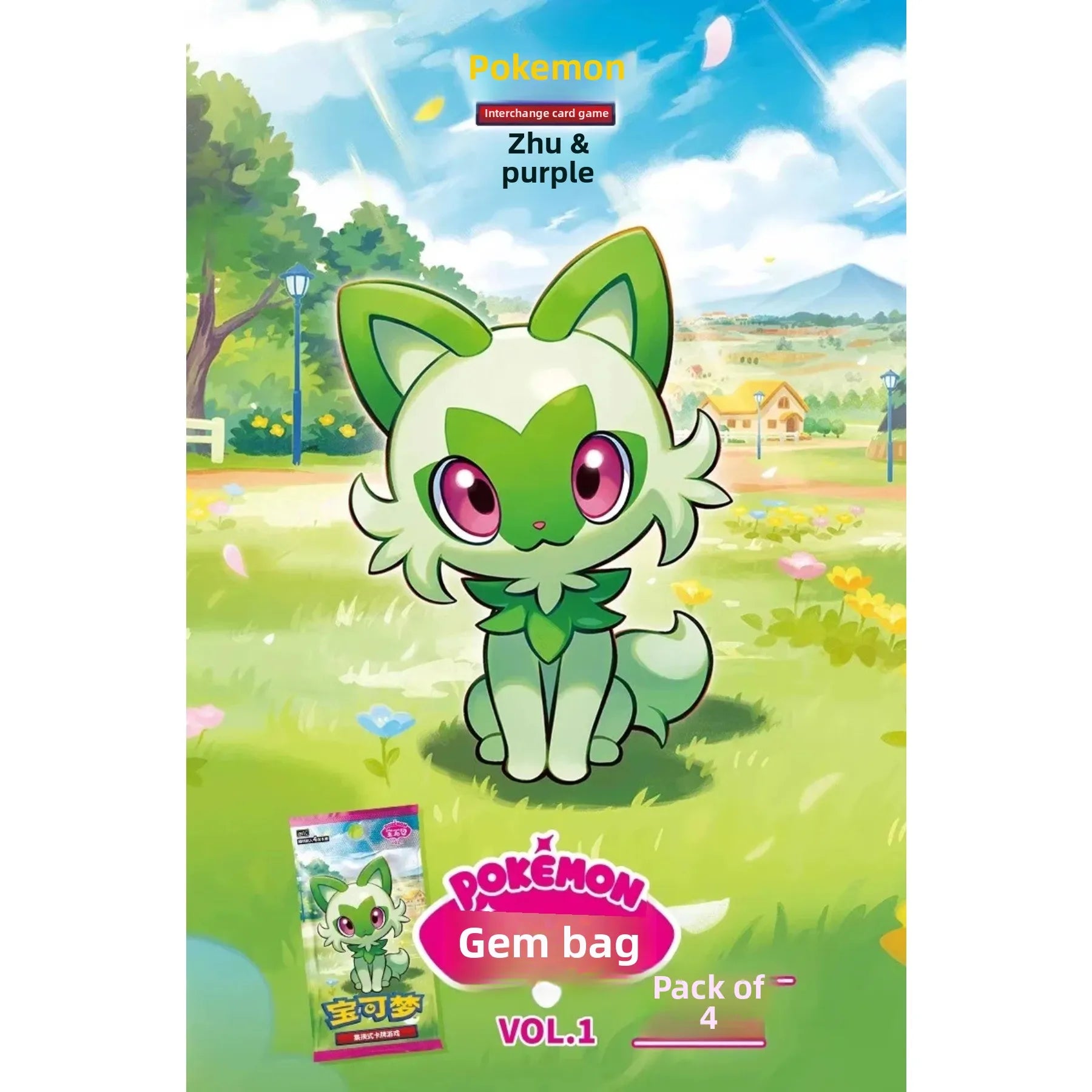 5pcs in Stock 100% Original Genuine Pokemon Trading PTCG Gem Bag Edition Cards Anime Collected Toy Pokemon Card Gift  Boxes Hot