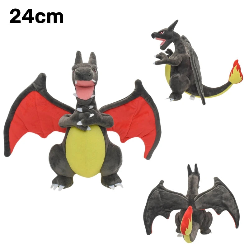 Pokemon Plush Toy Anime Character Dolls CharizardX&Y Eevee Greninja Lucanroc Lucario Rayquaza Gyarados Children's Plush Toy