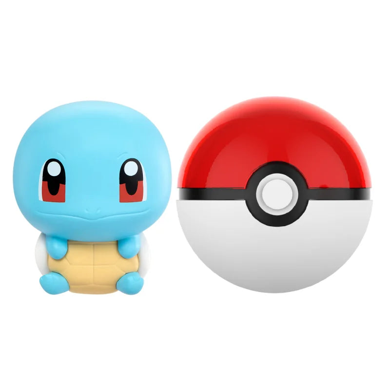 Pokemon Anime Action Figures Charmander Squirtle Pikachu Bulbasaur Mini Doll Original Genuine Model Ornament Children's Toy Gift