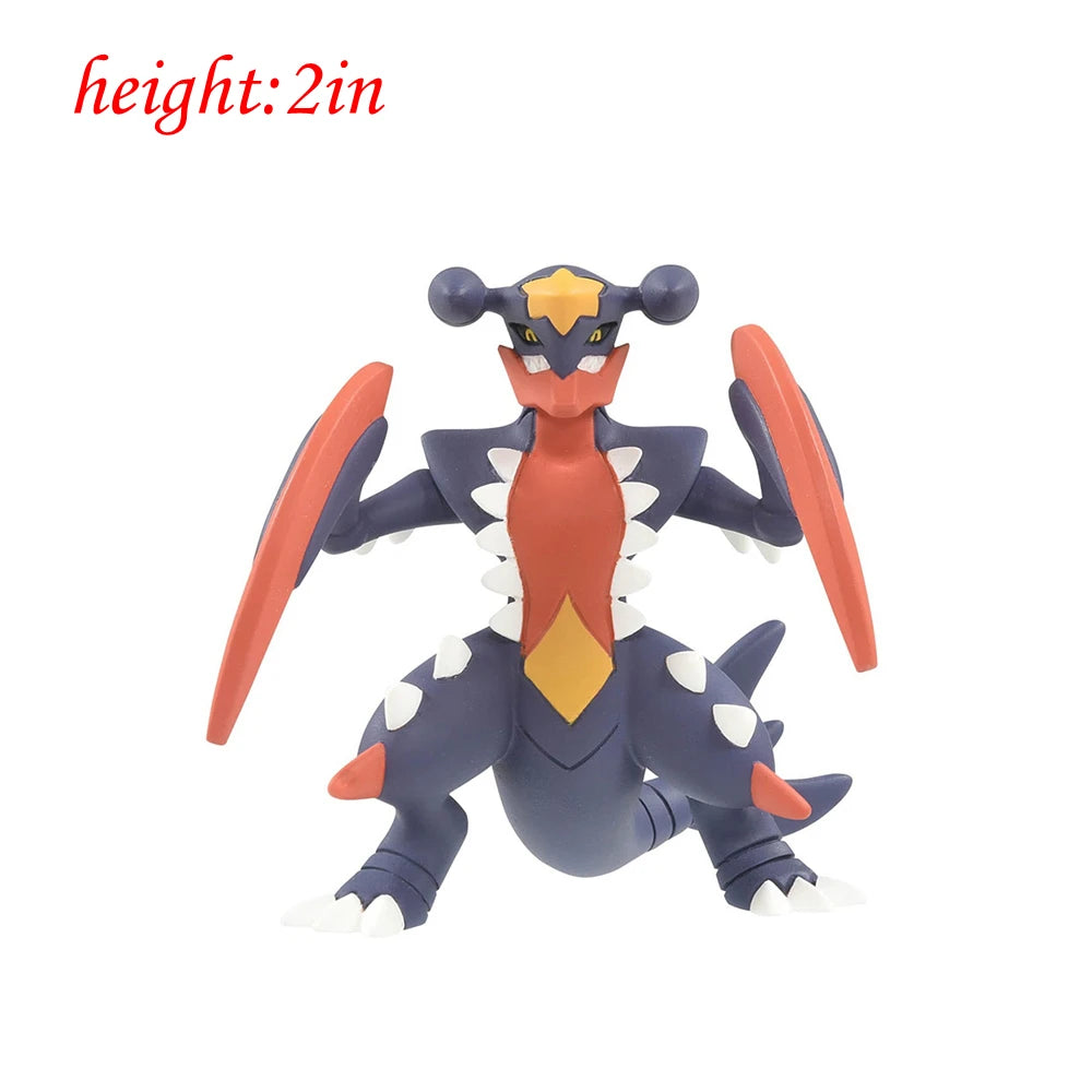 ORIGINAL Pokemon Anime Figure Toy Pikachu Gengar Charizard Dragonite Lucario Psyduck Eevee Cartoon Figurine Model  Decor Gift
