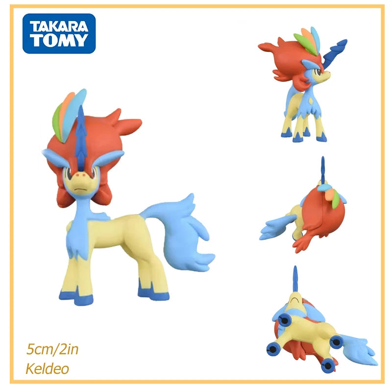 Originanl Tomy Takara Pokemon Action Figurine Toy Snorlax Terapagos Scream Tail Figure Kilowattrel Absol Collection Statue Dolls