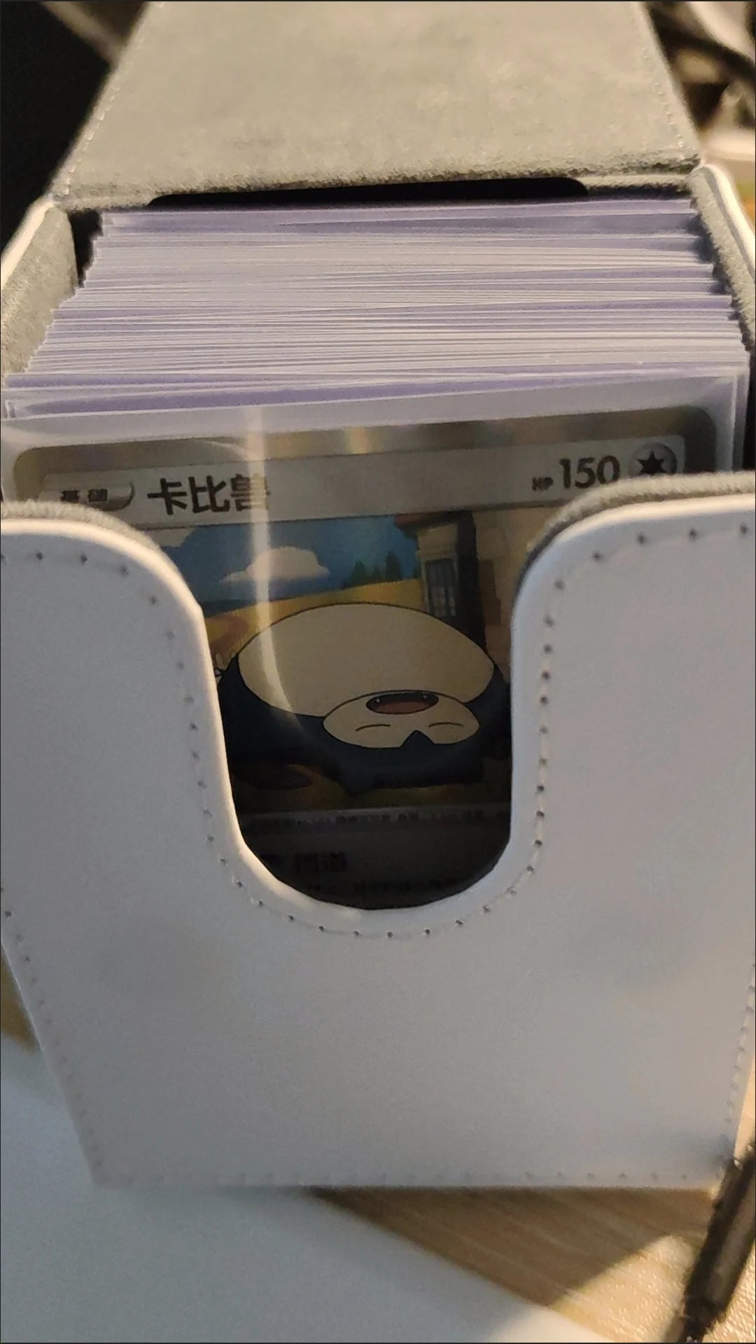 Cartoon Pokemon Card Deck Storage Box Kawaii Eevee Pu Ptcg Brand Box Gengar Large Capacity Card Deck Box Ws Card Case Toys