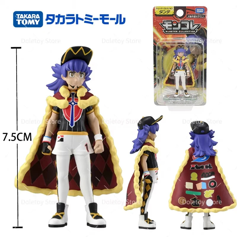 TOMY Pokemon Figure Trainer Ash Ketchum Leon Eevee Jolteon Flareon Leafeon Glaceon Umbreon Original Action Model Birthday Gift