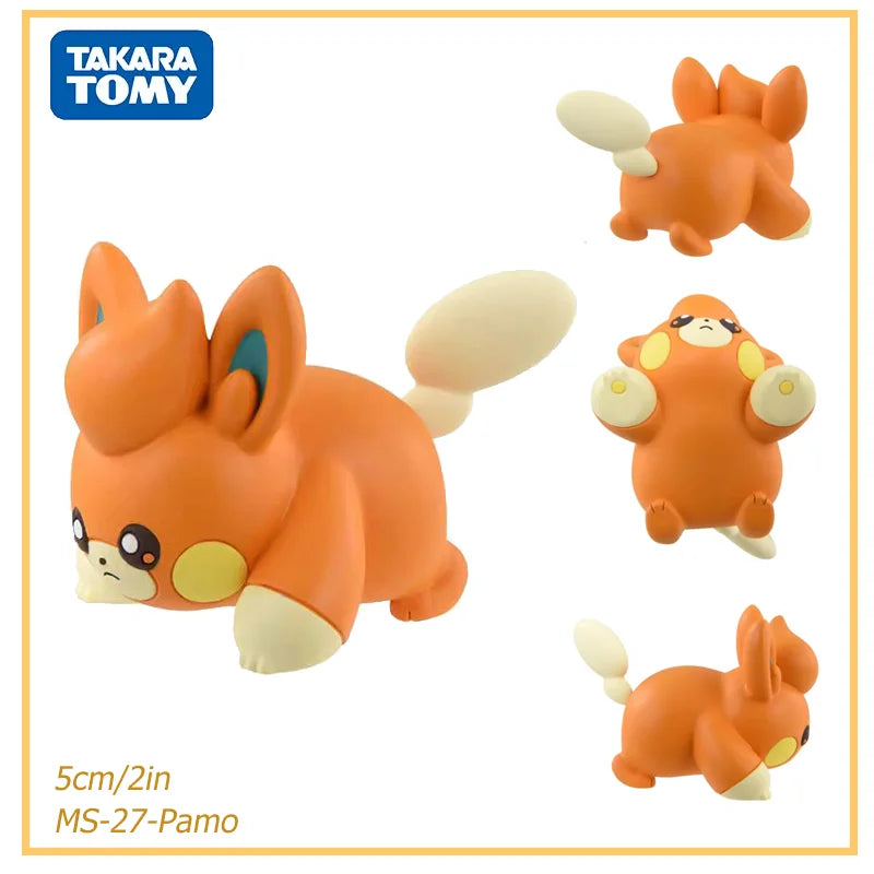 Originanl Tomy Takara Pokemon Action Figurine Toy Snorlax Terapagos Scream Tail Figure Kilowattrel Absol Collection Statue Dolls