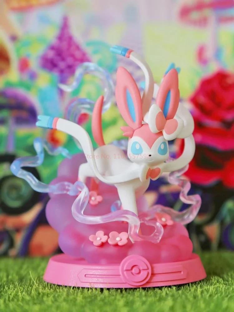 Anime Pokemon Funism Original Adventure Eevee Family Suit Blind Box Jolteon Sylveon Action Figure Collection Model Kids Toy Gift
