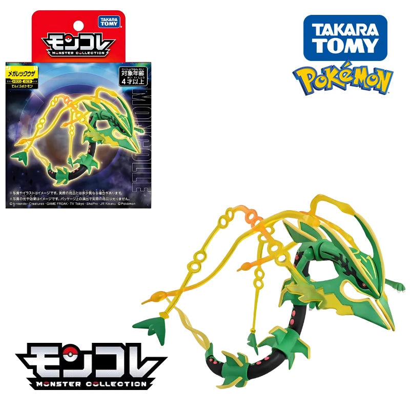 Original Takara Tomy Pokemon Figure Toys Koraidon Rayquaza Palkia Groudon Solgaleo Arceus Charizard Anime Figurine Model Dolls