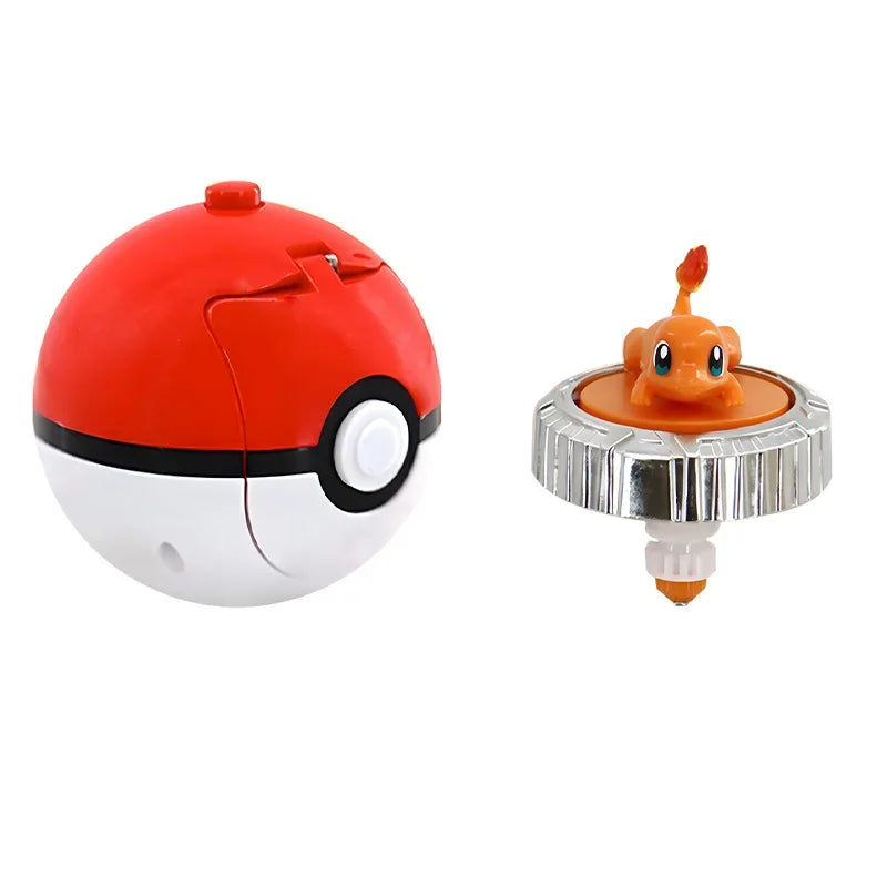 Pocket Monsters Pokemon Spinning Top Arena Figure Top Ball Battle Gyro Pikachu Charmander Squirtle Mew Eevee Elf Children Toy