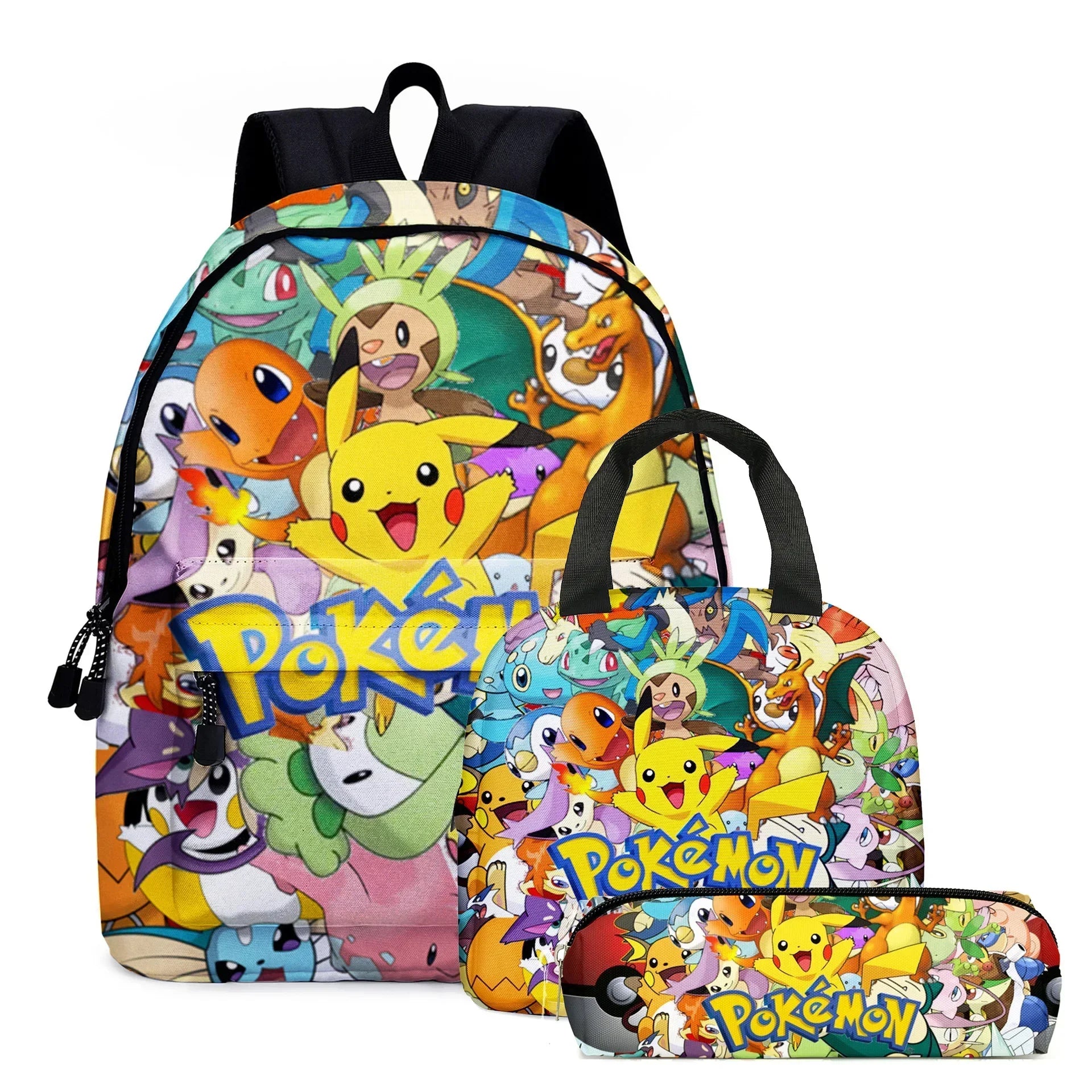 Pokemon School Bags Backpacks Pikachu Anime Figures Kids Bags Big Capacity Travel Bag Girls Boys Christmas Gifts Toys