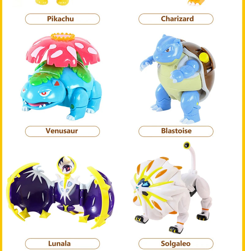 Pokemon Pokeball Box Set Toys Pocket Monster Pikachu ASH-Greninja Lucario Eevee Anime Action Figure Model Toy Gifts