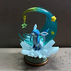 Original Re-Ment Pokemon Starrium Series Dreaming Moonlit Night Absol Glaceon Minccino Pikachu&Cleffa Kirlia&Ralts Ponyta Toy