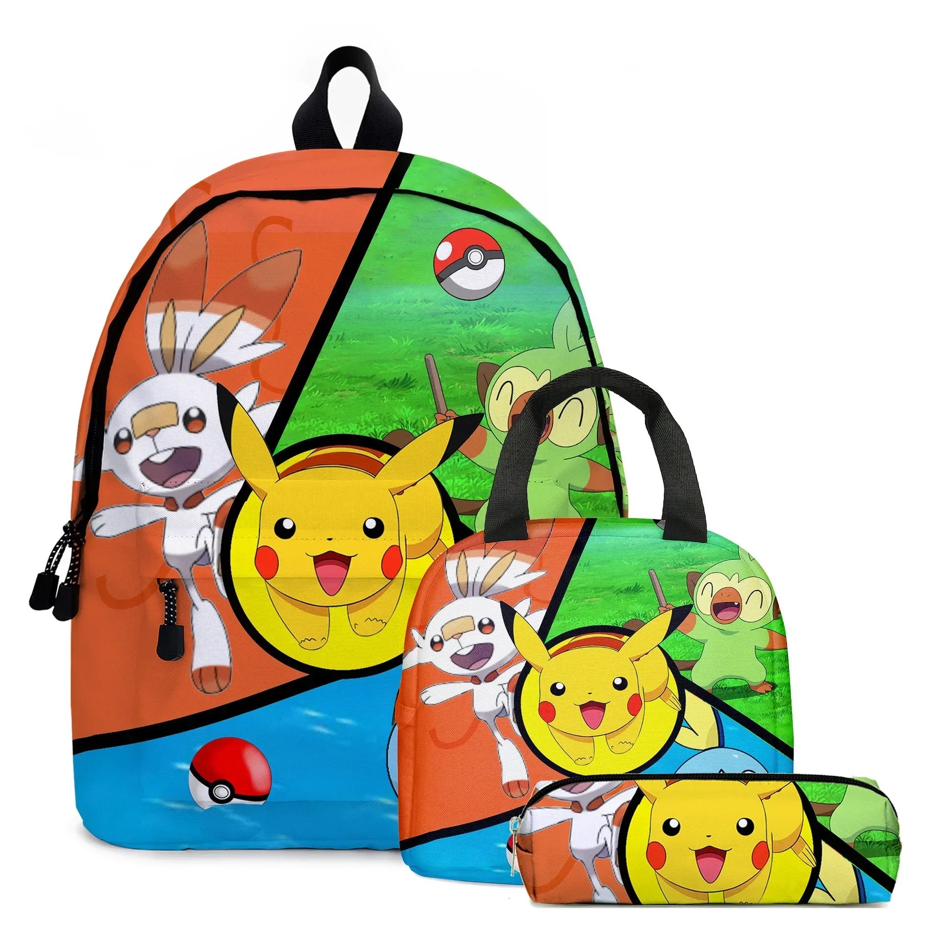 Pokemon School Bags Backpacks Pikachu Anime Figures Kids Bags Big Capacity Travel Bag Girls Boys Christmas Gifts Toys