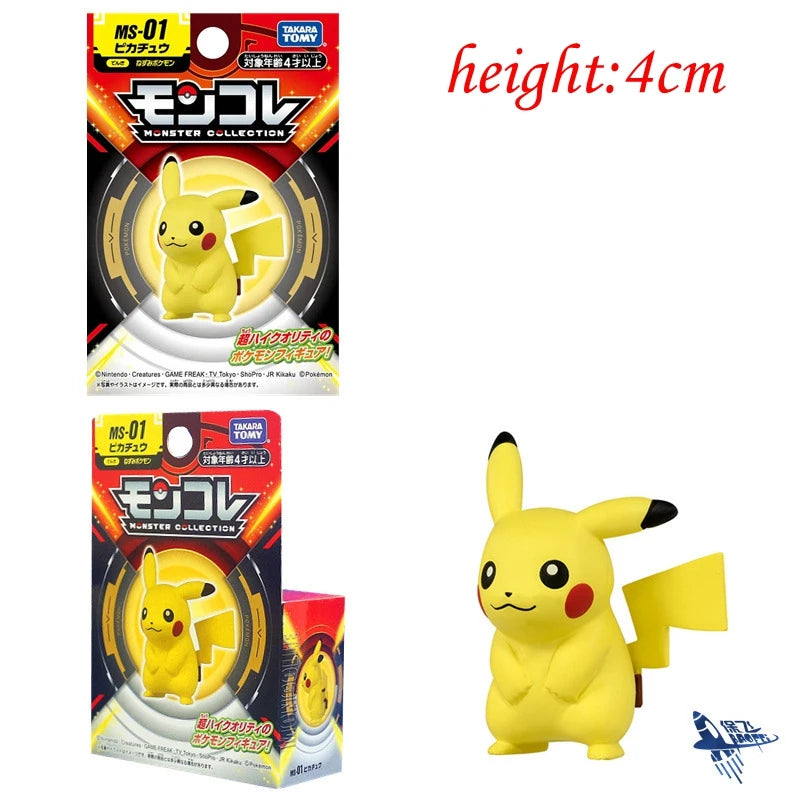 ORIGINAL Pokemon Anime Figure Toy Pikachu Gengar Charizard Dragonite Lucario Psyduck Eevee Cartoon Figurine Model  Decor Gift
