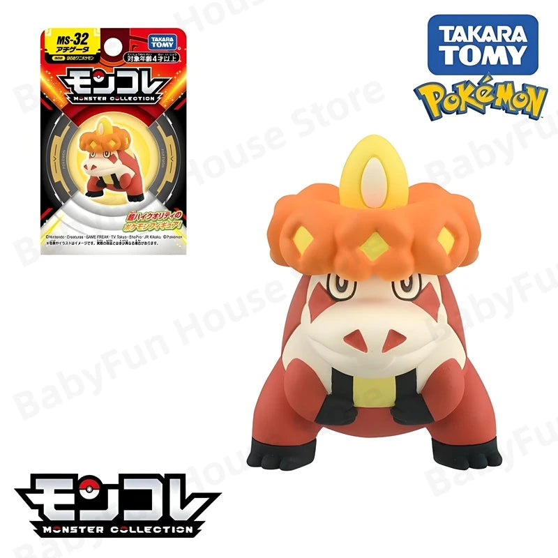 Original Takara Tomy Pokemon Figure Toy Snorlax Scream Tail Keldeo Lycanroc Poke Ball Pikachu Mimikyu Mewtwo Model Dolls Gifts
