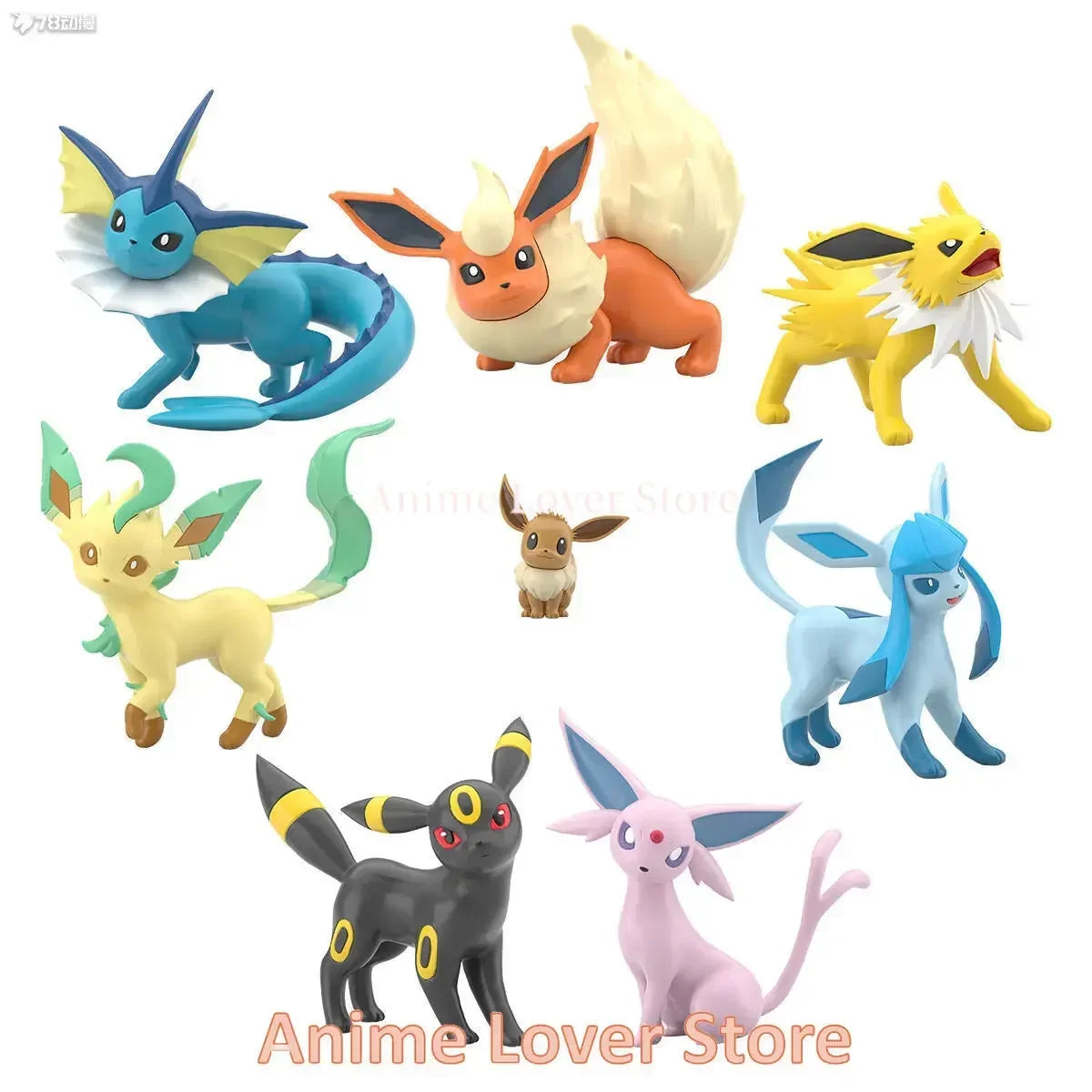 Bandai Original Scale World POKEMON Paldea Region Penny Sylveon Eevee Flareon Vaporeon Jolteon Glaceon Espeon Anime Figures Toys