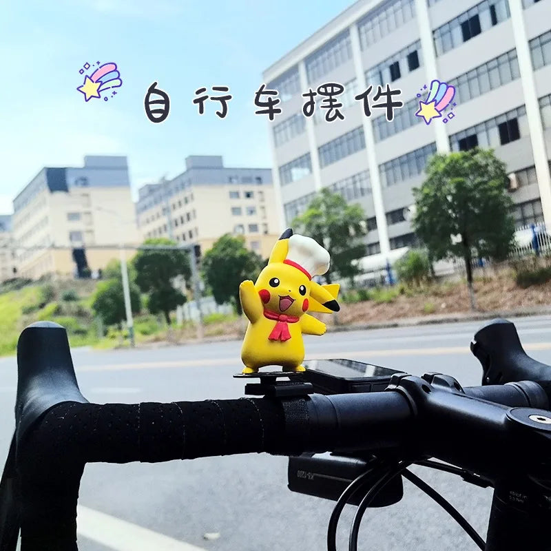 Anime Pokemon Johnny Turtle Cute Rotating Propeller Decoration Motorcycle mountain road bikes Electric bike riding accessories