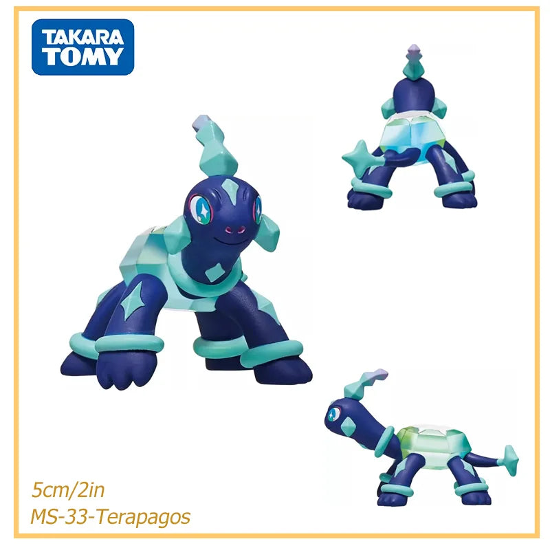 Originanl Tomy Takara Pokemon Action Figurine Toy Snorlax Terapagos Scream Tail Figure Kilowattrel Absol Collection Statue Dolls