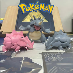 Hot Sale Pokemon Rhyhorn Rhydon Anime World1:20 Action Figure Cute Doll 3d Print Model Desktop Ornaments Collection Kid Toy Gift