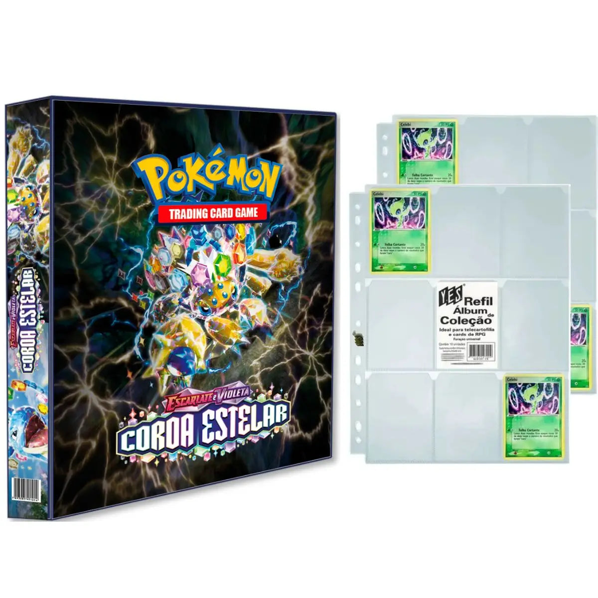 Album Folder Bones Pokemon Scarlet and Violet Starlet with 20 Sheets 9 Pockets TCG Hardcover