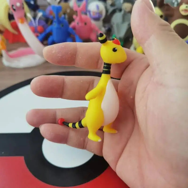 1:20 Anime Mareep Flaaffy Ampharos Figure Proportion World Diy 3D Printing Cute Cartoon Character Desktop Model Children Gift