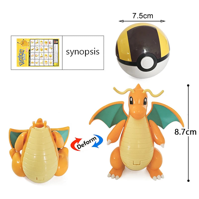 Pokemon Pokeball Box Set Toys Pocket Monster Pikachu ASH-Greninja Lucario Eevee Anime Action Figure Model Toy Gifts