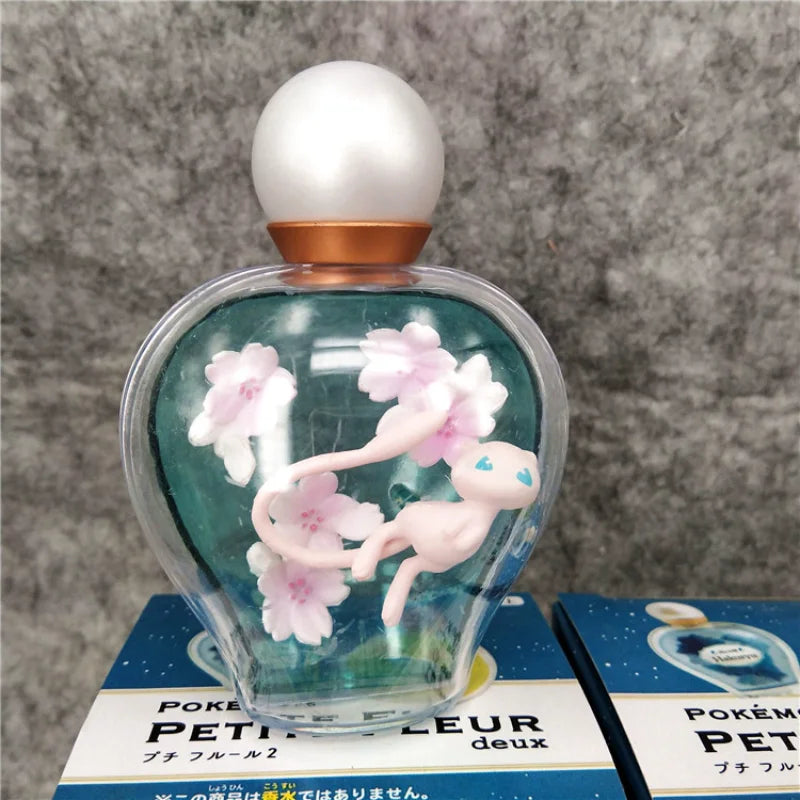 Pokemon Perfume Bottle Petite Fleur Blind Box Toys Pikachu Pichu Rokon Mew Hakuryu Shaymin Anime Figure Doll Toys Kids Gifts