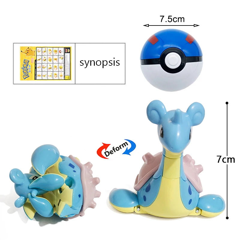 Pokemon Pokeball Box Set Toys Pocket Monster Pikachu ASH-Greninja Lucario Eevee Anime Action Figure Model Toy Gifts
