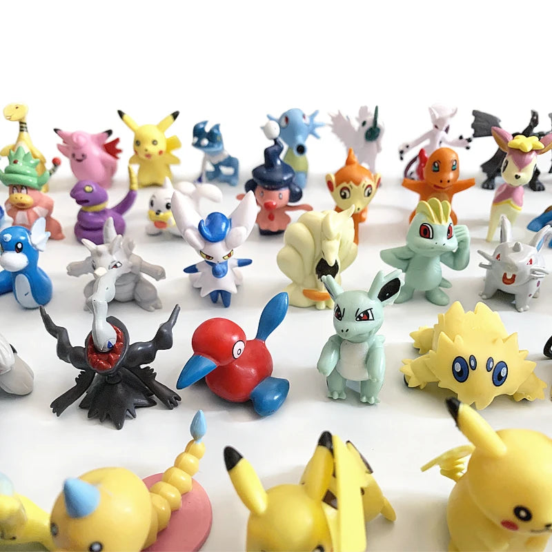 Oversized Pokemon Action Figure Large 3.3-5CM Not Repeating Figures Model Toys Pokémon Figure Pikachu Anime Kids Collect Gifts