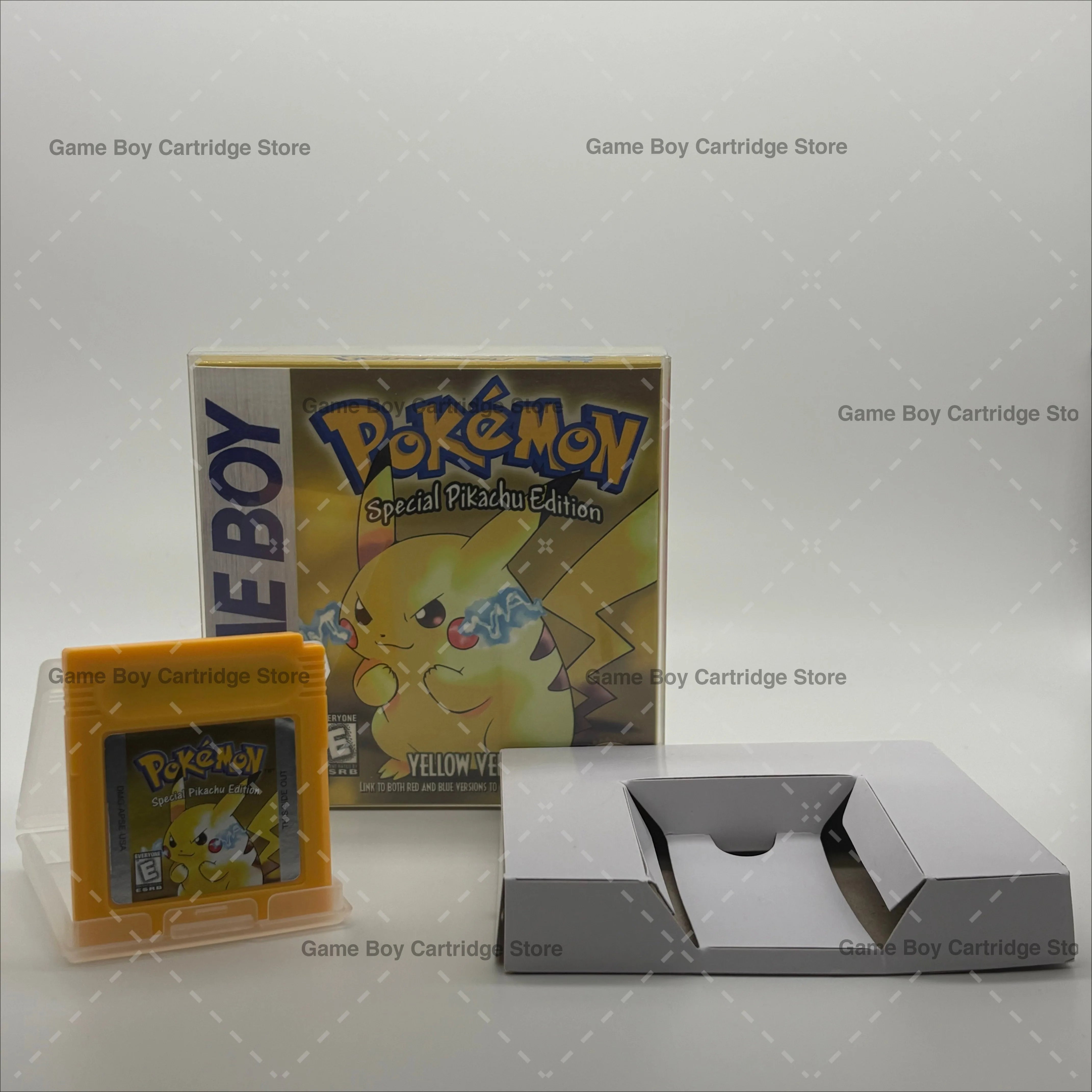 Pokemon Series Blue/Crystal/Gold/Green/Red/Silver/Yellow GBC Game in Box for Video Game Cartridge USA Version